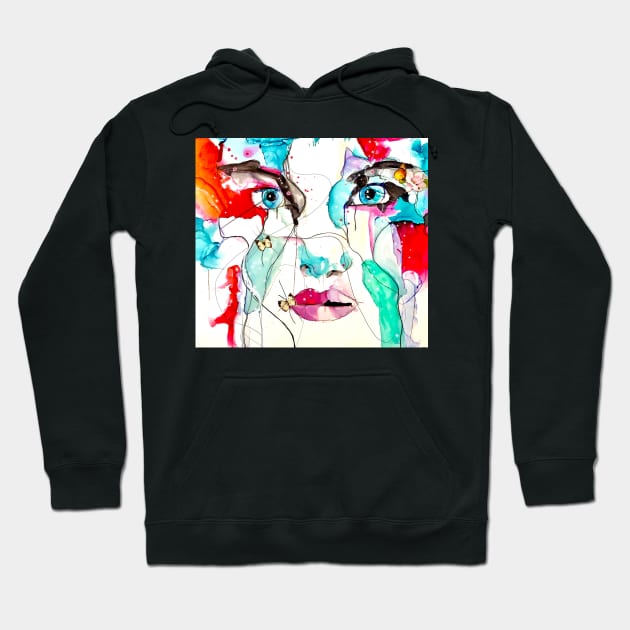 Stars in her eyes. Hoodie by atep